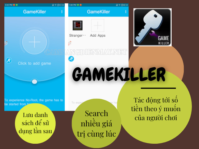 App hack game Android - Gamekiller 